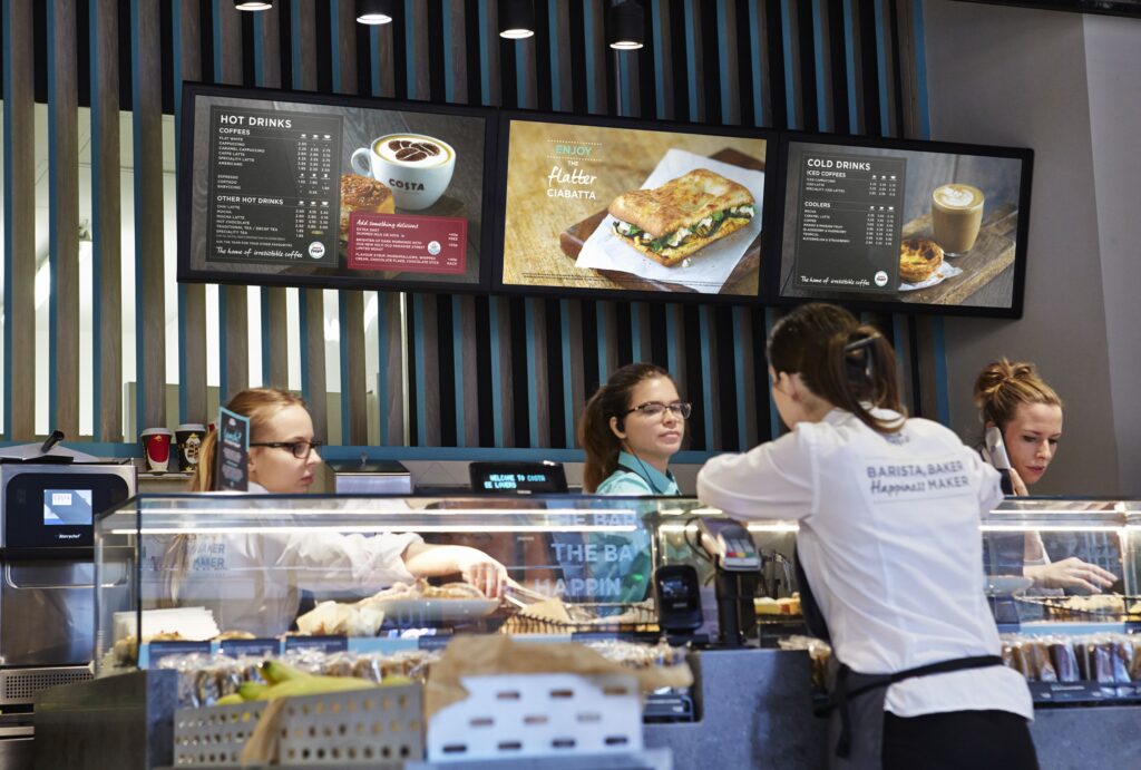 types of digital menu boards