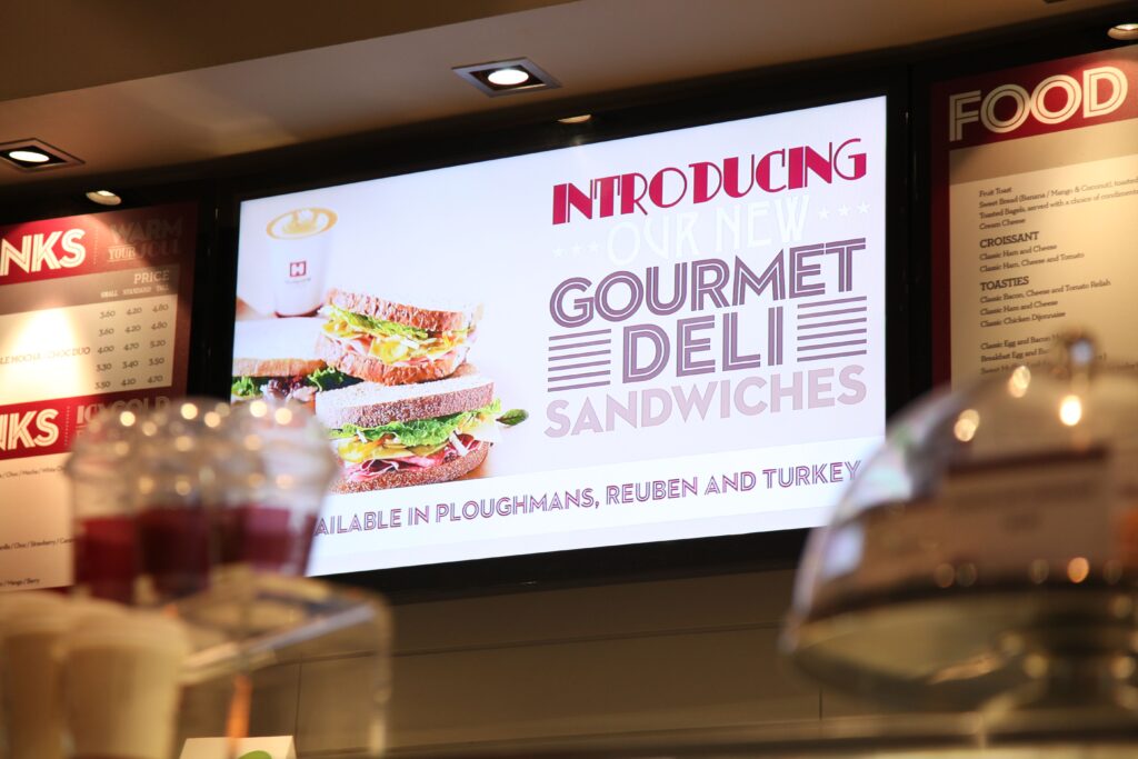 wall mounted Indoor Digital Menu Boards